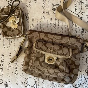 Crossbody with matching wristlet